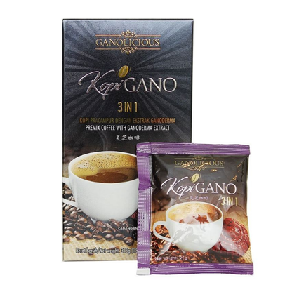 Gano Excel Ganolicious KopiGano 3-in-1 (15 Sachets/box) - 6 Boxes