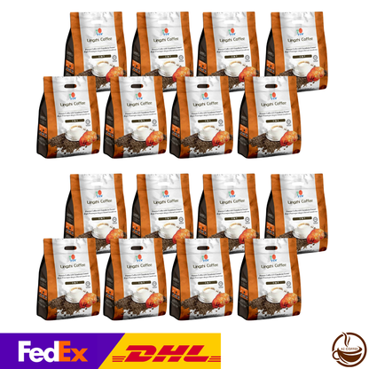 DXN Lingzhi Coffee 3-in-1 with Ganoderma (20 Sachets/pack) - 16 Boxes