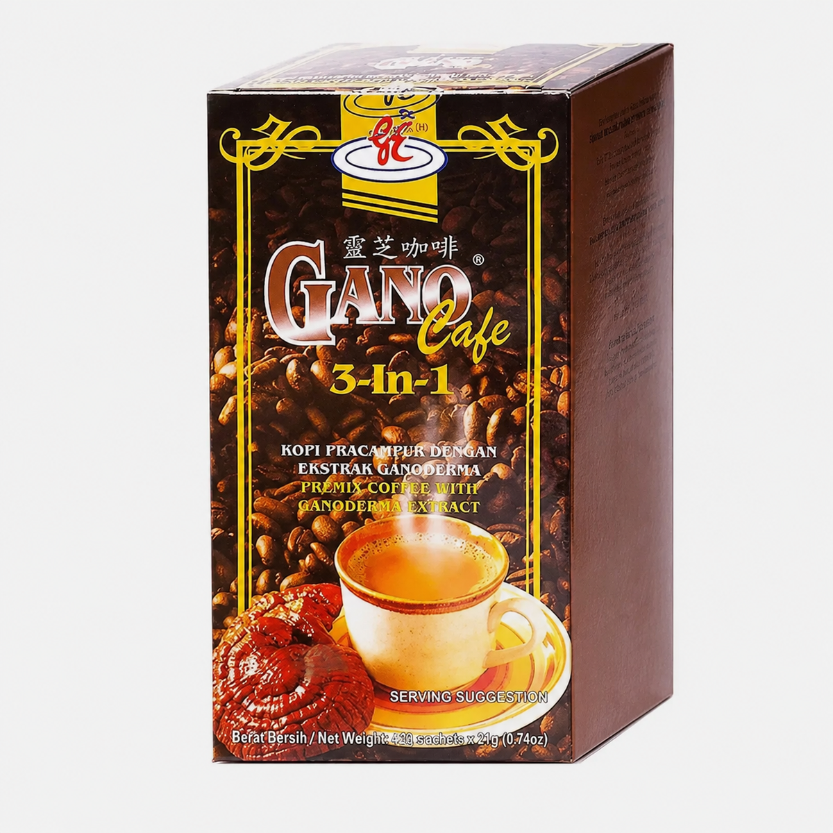 Gano Excel Café 3-in-1 Coffee with Ganoderma Reishi Extract (20 Sachets/box) - 1 Box