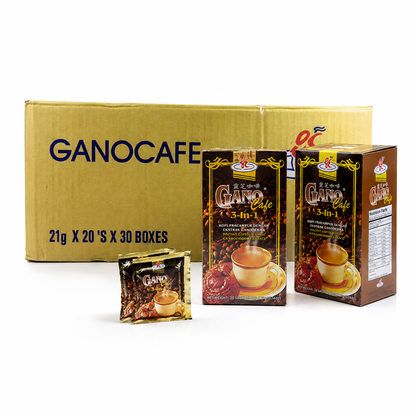 Gano Excel Café 3-in-1 Coffee with Ganoderma Reishi Extract (20 Sachets/box) - 1 Box